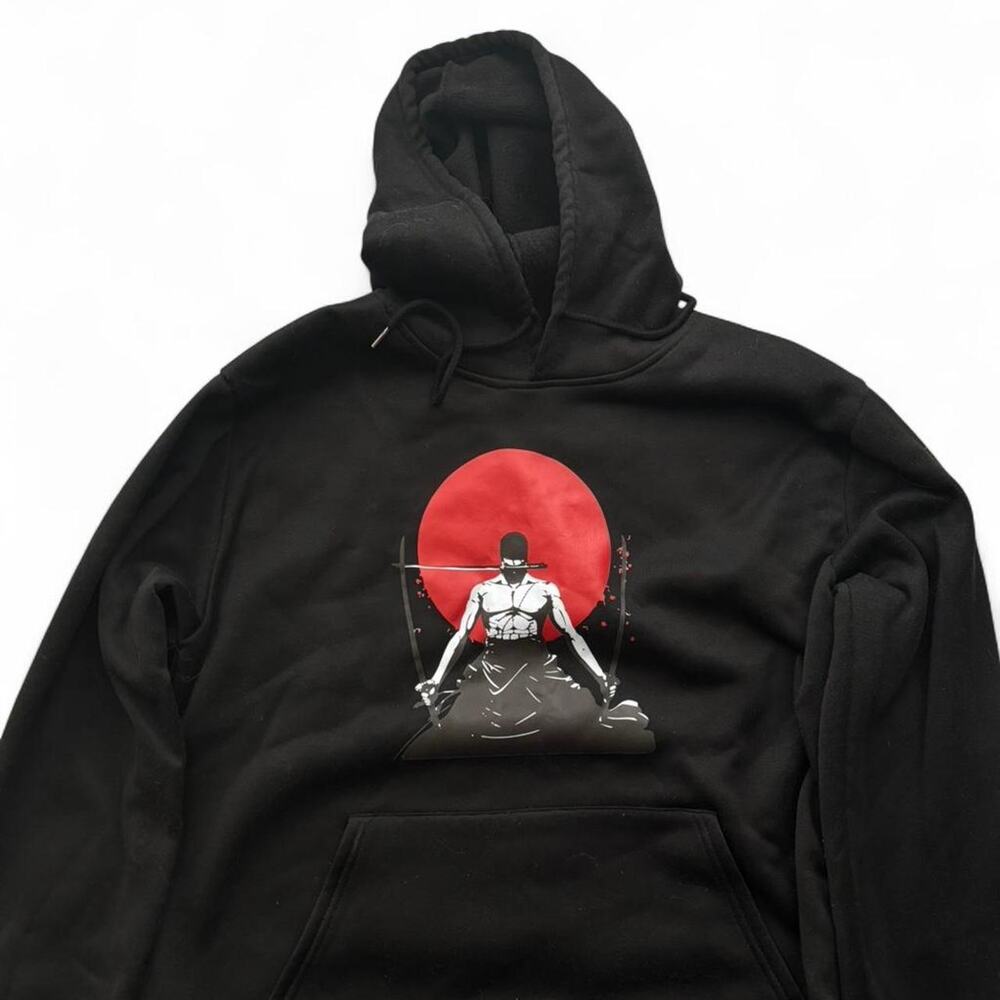 One piece zoro black hoodie